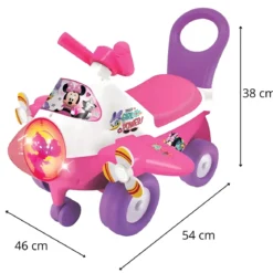 Aeroplano Minnie Cavalcabile per Bambini Primi Passi Licenza Disney