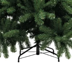 Albero di Natale Altezza 200 cm Folto Realistico PVC con Base a Croce