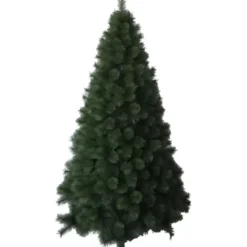 Albero di Natale Alto 210 cm Folto Verde Base 145 cm Rami Realistici