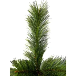 Albero di Natale Alto 180 cm Folto Verde Base 124 cm Rami Realistici