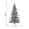 Albero di Natale Artificiale Altezza 210 cm Rami Realistici in PVC
