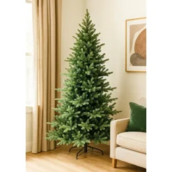 Albero di Natale Artificiale Altezza 240 cm Rami Realistici in PVC