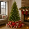 Albero di Natale Artificiale Altezza 180 cm Rami Realistici in PVC