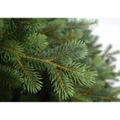 Albero di Natale 240 cm Verde PE PVC Effetto Realistico Base 157 cm