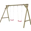 Altalena in Legno per Bambini 2 Posti Gioco da Giardino