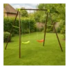 Altalena in Metallo 2 Posti Seggiolini Gioco per Bambini da Giardino