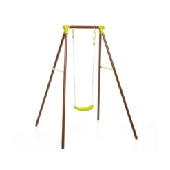 Altalena in Metallo 1 Seggiolino Posto Gioco da Bambino Giardino
