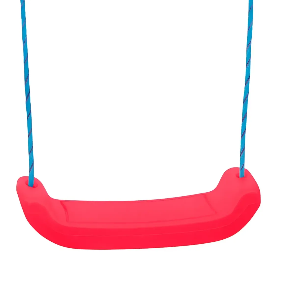 Altalena per Bambini 2 Posti da Esterno 214x165x200 cm Rosso Blu Acciaio