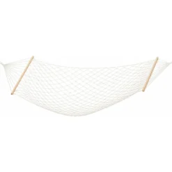 Amaca da Giardino a Rete con Stecche in Legno 80x200 cm Senza Telaio