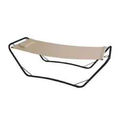 Amaca Struttura Acciaio Telo PVC Lettino Sole Giardino Cuscino Arredo Giardino