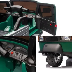 Ape Car Piaggio Elettrica per Bambini Verde con Ruote EVA e Telecomando