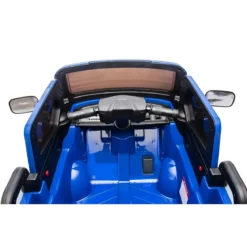 Ape Car Piaggio Elettrica per Bambini Blu con Ruote EVA e Telecomando