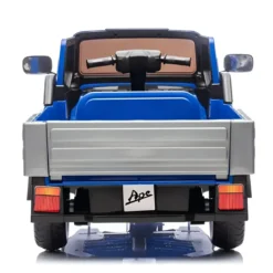 Ape Car Piaggio Elettrica per Bambini Blu con Ruote EVA e Telecomando