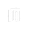 Appendiabiti a Muro in Legno Bianco con Ganci Moderno Mobile ingresso a Parete