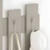 Appendiabiti a Muro per Ingresso in Legno Cashmere 8 Ganci Moderno