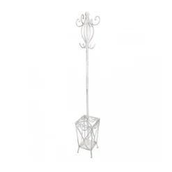 Appendiabiti Bianco Vintage Piantana in Ferro Arredamento