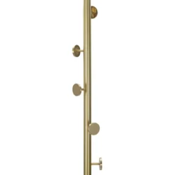 Appendiabiti da Terra in Metallo h185 cm Piantana Oro Design Moderno