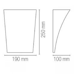 Applique a Muro da Interno Lampada in Foglia Oro Luce da Parete Intec