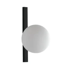 Applique a Muro Punto Luce Elegante Lampada da Parete in Metallo Nero