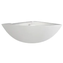Applique Angolare in Gesso Bianco Verniciabile Luce da Parete Intec