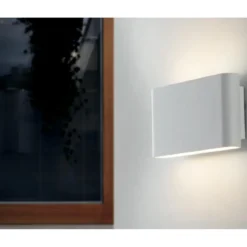 Applique a Parete a Led in Alluminio Bianco Luce da Muro da Esterno