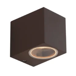 Applique a Parete da Esterno in Alluminio Faretto Bronzo un Punto Luce