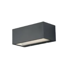 Applique a Parete da Esterno Intec in Alluminio Antracite Luce da Muro