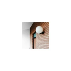 2 Applique a Sfera da Muro da Esterno 20 cm Opaca