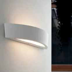 Applique da Esterno Intec in Alluminio Bianco Punti Luce per Giardino