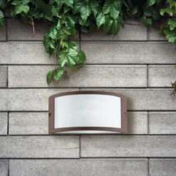 Applique da Esterno Punto Luce per Giardino Faretto in Alluminio Bronzo