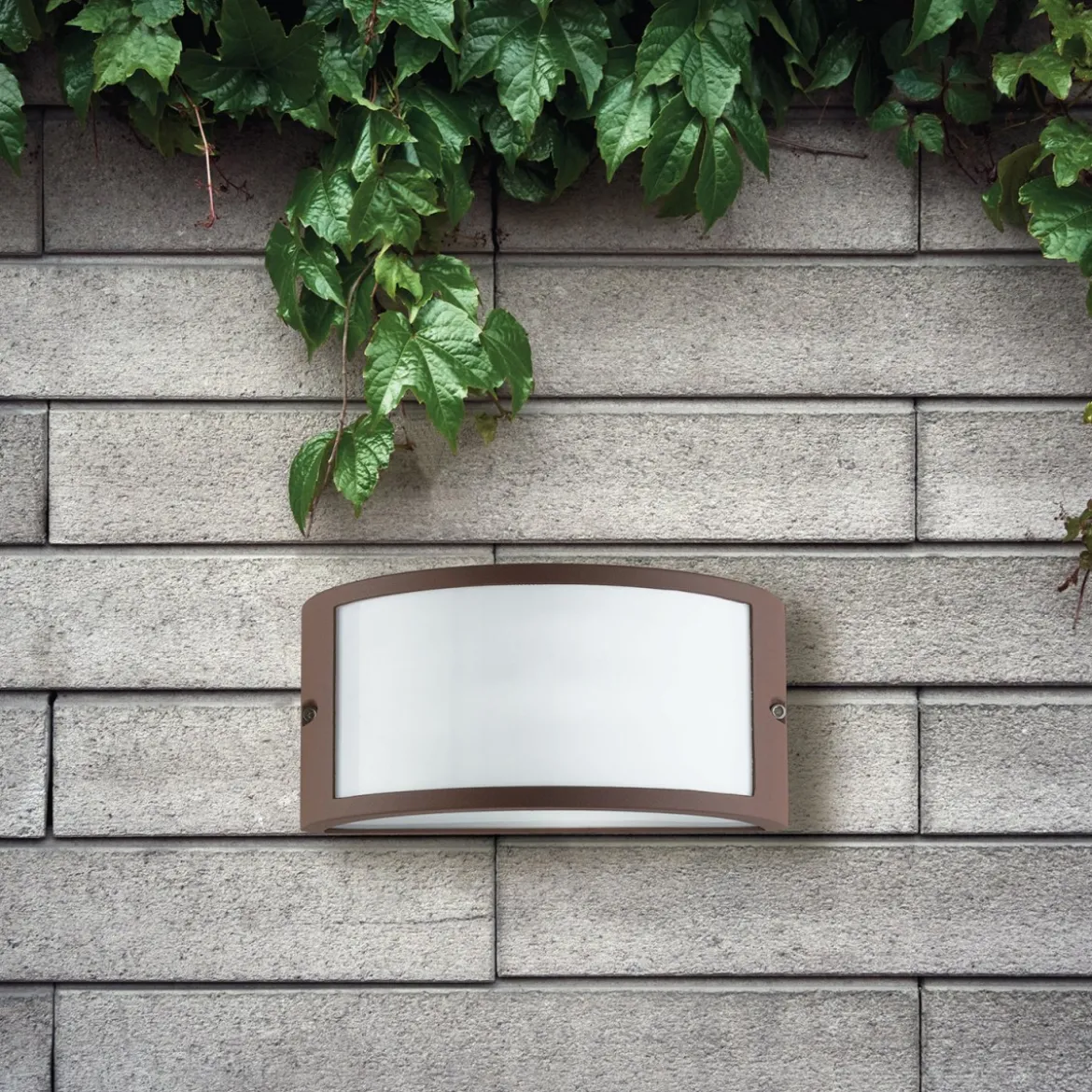 Applique da Esterno Punto Luce per Giardino Faretto in Alluminio Bronzo