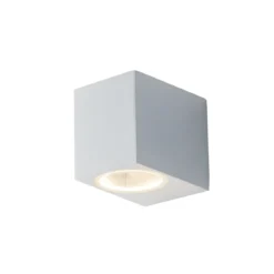 Applique Faretto a Parete da Esterno in Alluminio Bianco un Punto Luce