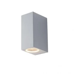Applique in Alluminio 2 Punti Luce Faretto Bianco a Parete da Esterno