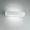 Applique Rettangolare Lampada a Muro Verniciabile Luce da Parete Intec