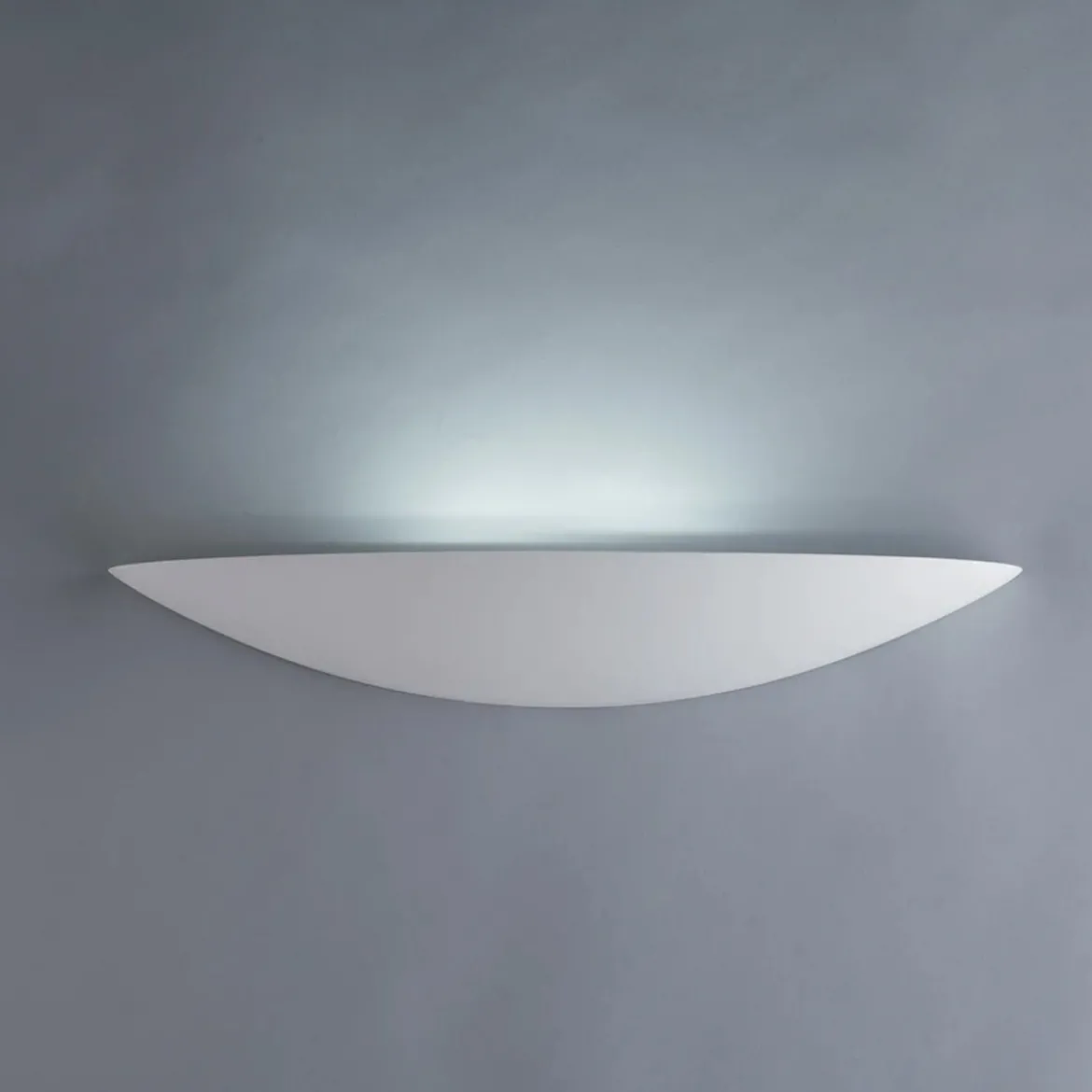 Applique Verniciabile in Gesso Bianco Luce da Parete Intec Lampada a Muro
