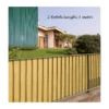 2 Arella Doppia in Bamboo PVC Recinzione 3x2 Ombreggiante Verde Plastica