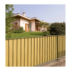 2 Arella Doppia in Bamboo PVC Recinzione 3x1 Ombreggiante Bambù Beige Plastica