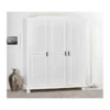 Armadio a 3 Ante Bianco Legno Appendiabiti Mobile Camera Letto Cabina Guardaroba