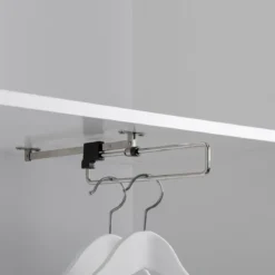 Armadio 1 Anta 190 Mobile con Mensole Design Originale Bianco per Ingresso