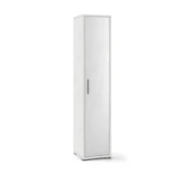 Armadio 1 Anta 180 Ossido Multiuso Ufficio Ingresso Mobile con Ripiani da Bagno