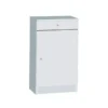 Armadio 1 Anta 46x80 Bianco con Cassetto Multiuso Ingresso Mobiletto Bagno