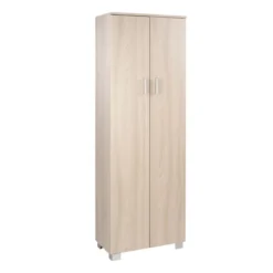 Armadio 180 2 Ante Olmo Mobile con Ripiani da Ufficio Camera da Letto Scarpiera