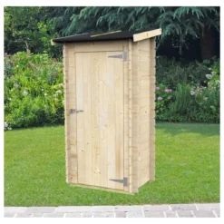 Armadio Casetta in Legno con Pavimento Ripostiglio Attrezzi da Giardino Balcone