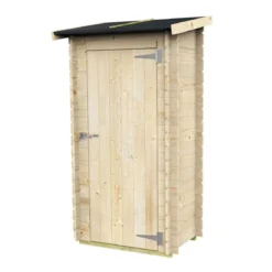 Armadio Casetta in Legno con Pavimento Ripostiglio Attrezzi da Giardino Balcone
