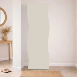 Armadio con 1 Anta Battente e Asta Appendiabiti Beige Cachemire