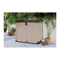 Armadio da Esterno Porta Attrezzi Keter Box Giardino in Resina Mobile Pavimento
