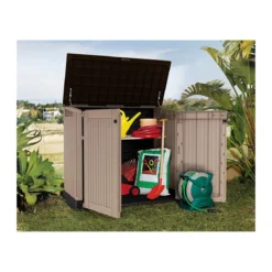 Armadio da Esterno Porta Attrezzi Keter Box Giardino in Resina Mobile Pavimento
