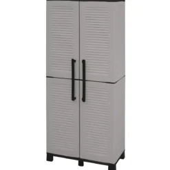 Armadio da Esterno Portascope 68x37x169 cm Ripiani Regolabili