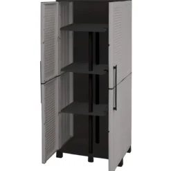 Armadio da Esterno Portascope 68x37x169 cm Ripiani Regolabili