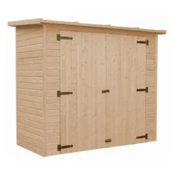 Armadio in Legno Casetta da Esterno Giardino Addossata a Pannelli 17mm